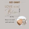 CANTLY Love Is In Bloom Bridal Shower Party Decal Sign - Engagement/Bride-To-Be/Valentine's Day Party Supplies Wall Decal, Love Is In Bloom Balloon Arch Stickers, Wedding Party Decoration Wall Sticker view 2