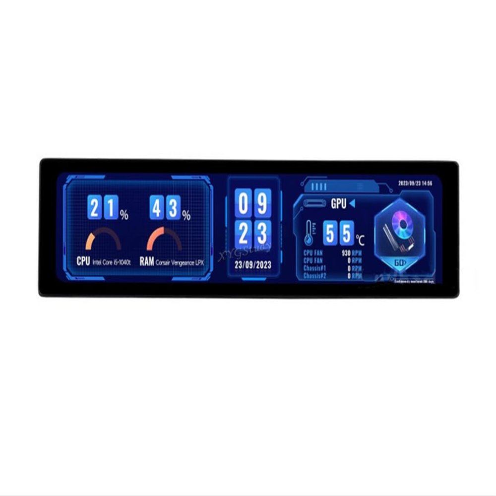 XYGStudy 11.9inch IPS Touch Monitor Display, 3201480 Pixel, Toughened Glass Panel, HDMI Interface, Hi-Fi Speaker, with Collapsible Stand, Metal Case (11.9inch Touch Monitor)