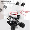 6000/10000/15000/20000x Binocular Compound Microscope, with Microscope Blade Set, Cell Phone Adapter, Dual LED Lighting, for School Home Education Biomicroscope,20000X view 3