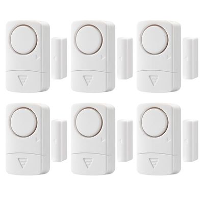 Door Alarm, Easy to Install Window Alarms for Home Security Anti-Theft System, 120DB Pool Alarm (6-Pack)
