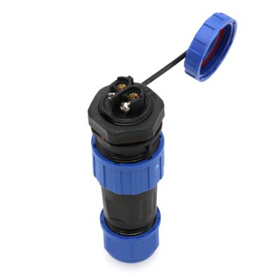 ZBLZGP TY20 2-Pin 25A IP68 Waterproof Aviation Connector, Solder-Free Screw-Crimp, Rear Nut Panel Mount Male & Female Plug Socket