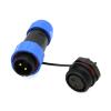 ZBLZGP TY20 2-Pin 25A IP68 Waterproof Aviation Connector, Solder-Free Screw-Crimp, Rear Nut Panel Mount Male & Female Plug Socket view 4