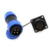 ZBLZGP TY20 4-Pin 25A Waterproof Circular Connector, Solderable Quick Disconnect, Male Panel Mount Socket & Female Cable Plug for Outdoor Marine Electrical Use view 1