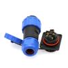 ZBLZGP TY20 4-Pin 25A Waterproof Circular Connector, Solderable Quick Disconnect, Male Panel Mount Socket & Female Cable Plug for Outdoor Marine Electrical Use view 4
