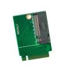 Suckoo for Rog Ally Handheld Conversion 2230 to 2280 SSD Hard Drive Expansion Board Green NVME M-Key M.2 PCIE 4.0 Adapter Upgrade Converter 90 Degree view 4