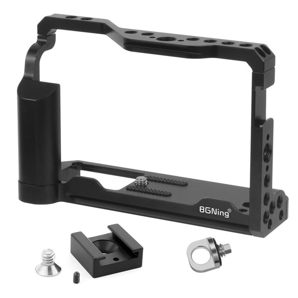 Aluminum Alloy Camera Protective Cage Rig Housing with Cold Shoe Mount for Fujifilm X-E4 Fuji XE4 Camera