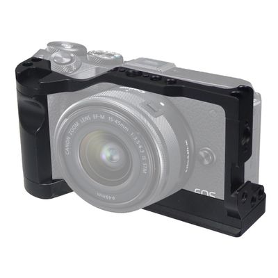 Aluminum Alloy Camera Protective Cage Rig Housing with Cold Shoe Mount for Canon EOS M6, M6 II Camera