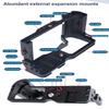 Aluminum Alloy Camera Protective Cage Rig Housing with Cold Shoe Mount for Canon EOS M6, M6 II Camera view 3