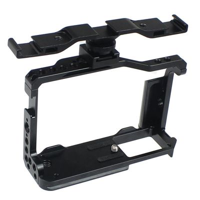 Aluminum Alloy Camera Protective Cage Rig Housing with Cold Shoe Expansion Mount for Fujifilm X-E4 Fuji XE4 Camera
