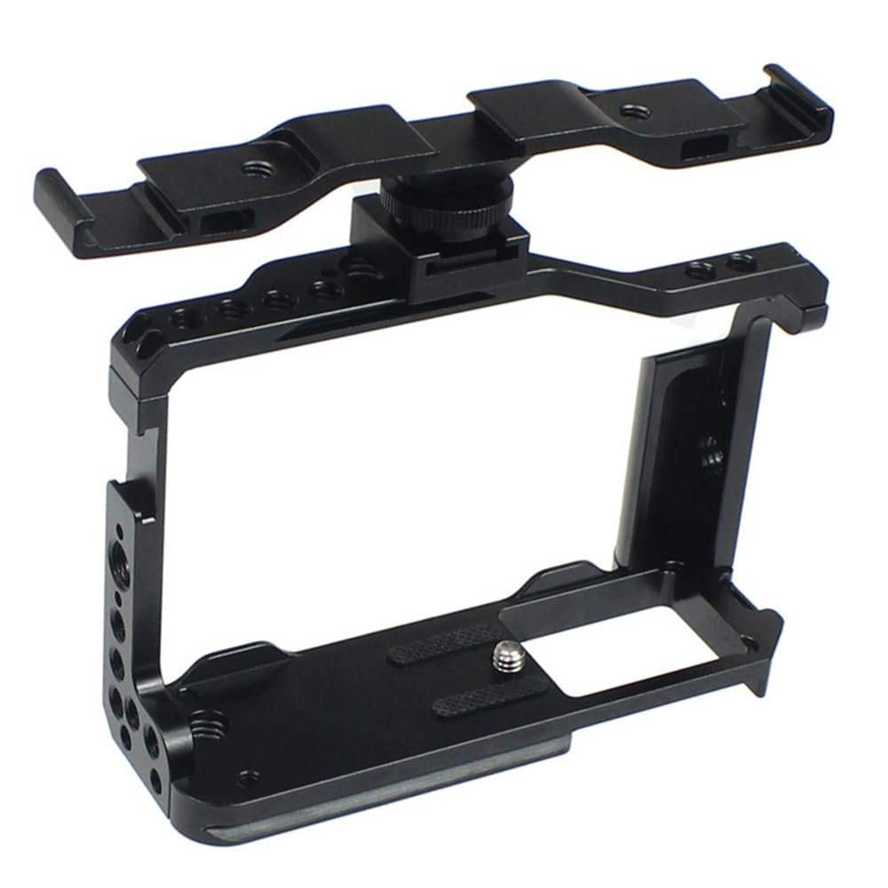 Aluminum Alloy Camera Protective Cage Rig Housing with Cold Shoe Expansion Mount for Fujifilm X-E4 Fuji XE4 Camera