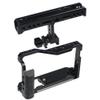 Aluminum Alloy Camera Protective Cage Rig Housing with Cold Shoe Mount Chute Handle for Fujifilm X-E4 Fuji XE4 Camera view 1