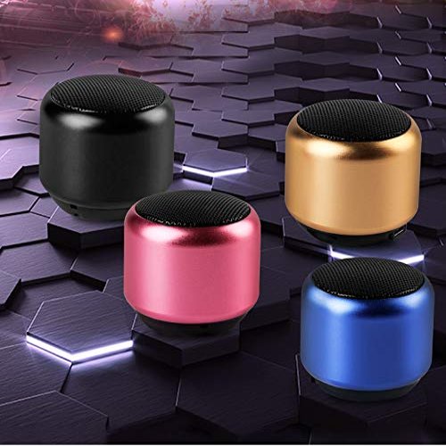 SENXIN Micro Bluetooth Speaker TWS System Portable Tiny Body Loud Voice Shutter Button Selfie Features (Blue)
