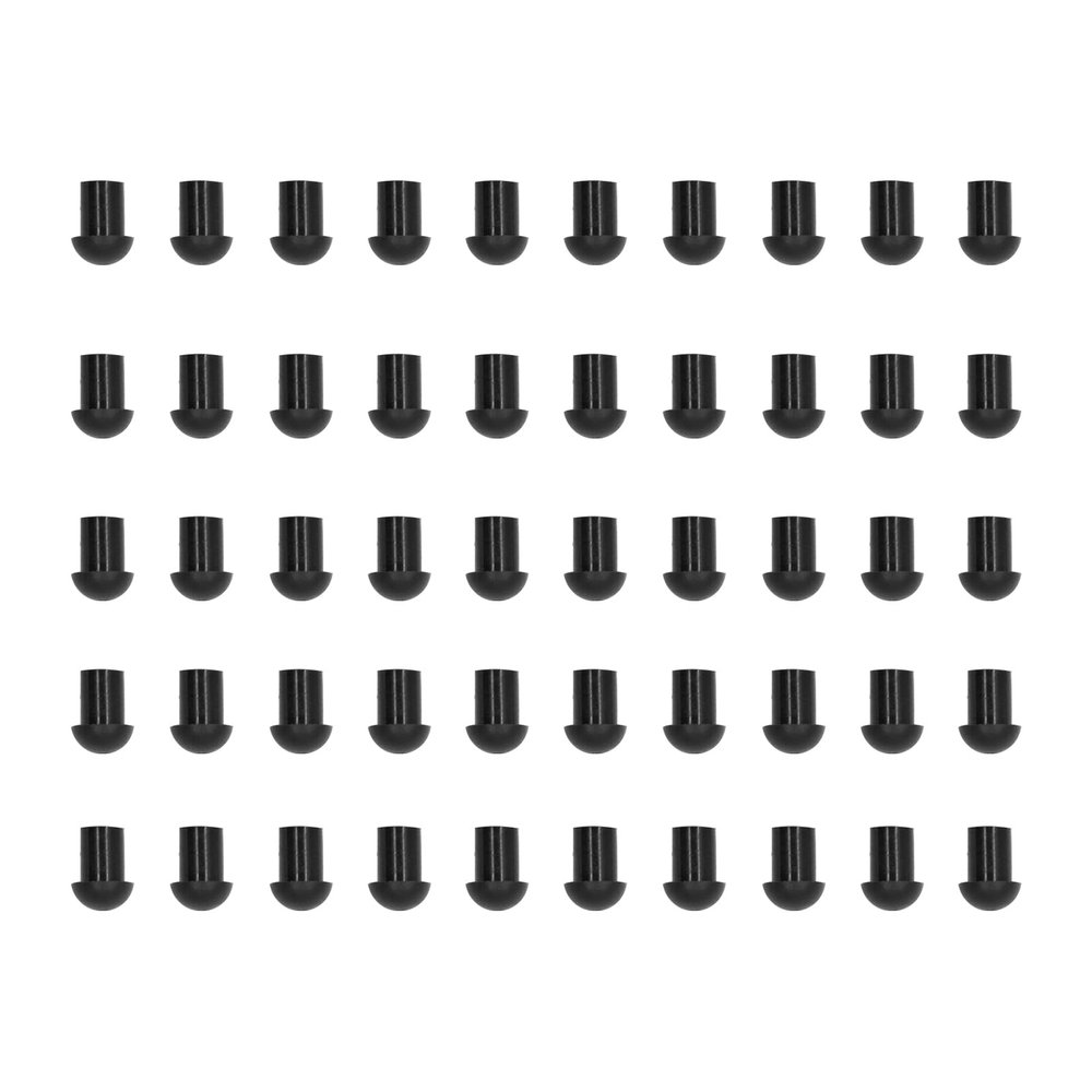 Pdflie in Ear Acoustic Coil Tube Earpiece Tips Replacement for Two Way Radio Walkie Talkie Headset(Small,Black,50Pack)