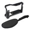 Aluminum Alloy Camera Protective Cage Rig Housing with Cold Shoe Mount Wrist Strap for Fujifilm X-E4 Fuji XE4 Camera