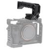 FocusFoto Top Handle Grip with 3/8" Locating Hole for ARRI Standard Camera Cage, Extension Handgrip Mount with 1/4"-20 & 3/8"-16 Thread & Cold Shoe for attaching Magic Arm, LED Video Light, Microphone view 4