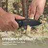 CIVIVI BullTusk Pocket Knife for Camping Fishing Hunting, Folding Knife with Flipper, 3.48" Curved 14C28N Blade Coarse G10 Handle, Cool Pocket Knife for Men Women Gift C23017-1 view 2