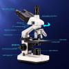 Compound trinocular Microscope - 40X-5000X Magnification, LDE Light Source Adjustable, with Electronic Eyepiece 2 Million Pixels&Phone Adapter, for Aquaculture/Education/Medical Industry view 2
