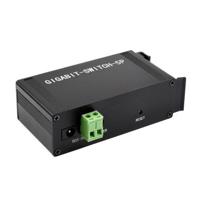Industrial Grade 5P Gigabit Ethernet Switch IEEE 802.3X-Compliant Full-Duplex 10/100/1000M Connection DIN Rail Mount