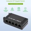 Industrial Grade 5P Gigabit Ethernet Switch IEEE 802.3X-Compliant Full-Duplex 10/100/1000M Connection DIN Rail Mount view 3