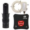 38MP 1080P 4K HDMI USB Industrial Video Microscope Camera 180X C-Mount Lens With 56-LED Adjustable Ring Light For Phone Tablet PC PCB view 1
