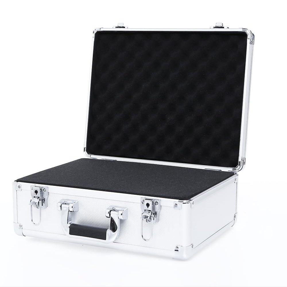 AxiGear 19in Aluminum Hard Case with DIY Customizable Foam Insert (18 x 13 x 5in Interior)