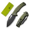 CIVIVI BullTusk Pocket Knife for Camping Fishing Hunting, Folding Knife with Flipper, 3.48" Curved 14C28N Blade Coarse G10 Handle, Cool Pocket Knife for Men Women Gift C23017-2 view 1