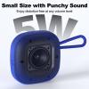Bobtot Portable Wireless Bluetooth Speakers - IPX7 Waterproof Small Shower Speaker with 16 Hours Playtime, Loud Stereo Sound, Built-in Mic, TWS, Mini Size with Carry Lanyard for Outdoor, Blue view 2