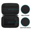 Lacdo Hard Carrying Case for Samsung T9 Portable Solid State Drives 1TB 2TB 4TB USB 3.2 External SSD Hard EVA Shockproof Storage Travel Bag, Black+Black view 3