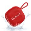 Bobtot Portable Bluetooth Speakers Wireless - IPX7 Waterproof Shower Speaker with 16 Hours Playtime, Loud Stereo Sound, TWS, Built-in Mic, Mini Size with Lanyard to Carry, Red view 1