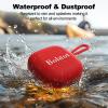 Bobtot Portable Bluetooth Speakers Wireless - IPX7 Waterproof Shower Speaker with 16 Hours Playtime, Loud Stereo Sound, TWS, Built-in Mic, Mini Size with Lanyard to Carry, Red view 4