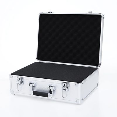 AxiGear 15in Aluminum Hard Case with DIY Customizable Foam Insert (14 x 9 x 4in Interior)