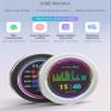 2.8inch USB Monitor 480480 Pixel-Water Cooler Screen / PC Case Secondary Screen / Desktop RGB Ambient Screen, with Music Spectrum Analysis Function, Various Data Monitoring, CNC Metal Case, Black view 2