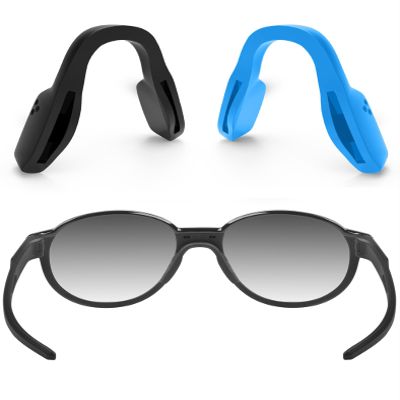 ToughAsNails 2 PCS Standard Fit Replacement Nose Pads Pieces for Oakley Knolls OX8144 Sunglasses Black&Blue