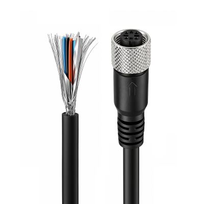 ZBLZGP M12 A-Coded 4Pin Female Shielded IO-Link Sensor Cable, Aviation Wire for Fieldbus Industrial Automation 3M(9.8FT)