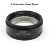 Lab Microscope Slides 0.5X 2X Lens Mounting Thread 42mm 48mm 50mm 52mm Working Distance 30/160mm Microscope Parts (Size : 0.5X Thread 48mm) view 2
