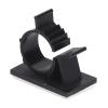 Adhesive Cable Clips, 100Pcs Black Paste and Fix Cable Clips Adjustable Self Adhesive Wire Management Clamps Reusable Nylon PA66 Cable, Cable Straps (YX-0810) view 1