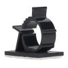 Adhesive Cable Clips, 100Pcs Black Paste and Fix Cable Clips Adjustable Self Adhesive Wire Management Clamps Reusable Nylon PA66 Cable, Cable Straps (YX-0810) view 3
