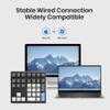 Kisnt KN34 Wired Mechanical Number Pad- 34 Keys Hot Swappable Numeric Keypad with White Backlight& PBT Keycaps for Laptop, MacBook, PC Desktop, Compact Keyboard(Brown Switch) view 3