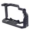 Aluminum Alloy Camera Protective Cage Rig Frame Housing with Cold Shoe Mount 1/4 3/8 Screw Hole Compatible with Sony Alpha A7C Camera view 1