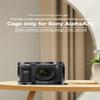 Aluminum Alloy Camera Protective Cage Rig Frame Housing with Cold Shoe Mount 1/4 3/8 Screw Hole Compatible with Sony Alpha A7C Camera view 2