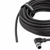 M12 5-Pin A-Coded Male to Flying Leads Sensor Cable, 10m (32.8ft) Shielded PVC Jacket, IP67 Waterproof Industrial Actuator Cord for PLC, CANopen & DeviceNet view 2