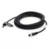 ZBLZGP M12 A-Code 5-Pin Female to Open End Shielded Cable, 8m/26.2ft 24AWG Lead-Free Industrial Pigtail, IP67 Waterproof, EMI/RFI Shielding for CANopen, DeviceNet, Automation view 2