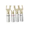 AANAN 4/8/12Pcs Gold Plated Y U Shape Banana Plug Audio Speaker Screw Fork Spade Cable Wire Connector (Color : 12PCS) view 1