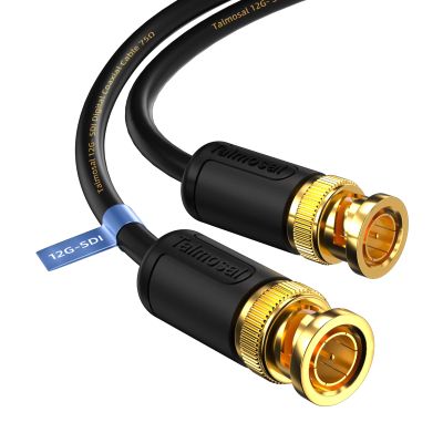 Talmosal 12G SDI Cable 300 ft, RG11 Coax 4K BNC Cable Supports HD-SDI/3G-SDI/6G-SDI/12G-SDI/4K/8K 75 Ohm 4K SDI Video Cable for Blackmagic Design Converter, Video Security Camera