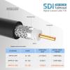 Talmosal 12G SDI Cable 300 ft, RG11 Coax 4K BNC Cable Supports HD-SDI/3G-SDI/6G-SDI/12G-SDI/4K/8K 75 Ohm 4K SDI Video Cable for Blackmagic Design Converter, Video Security Camera view 3