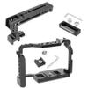 Aluminum Alloy Camera Protective Cage Rig Frame Housing with Cold Shoe Mount 1/4 Screw Hole Top Handle Compatible with Canon EOS R5, R6 Camera view 1
