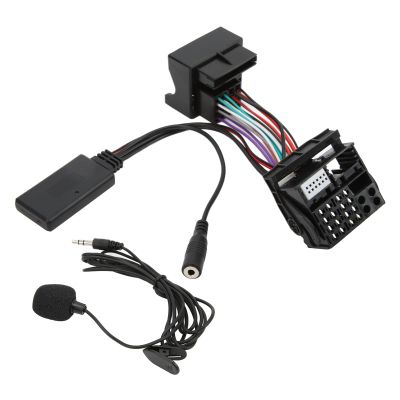 Bluetooth Aux Cable, Car RD4 Microphone External Assembly Bluetooth 5.0 Aux Audio Cable Adapter Replacement for Citroen C5 C6 C8 C2 C3 Car Audio Video Input Adapters