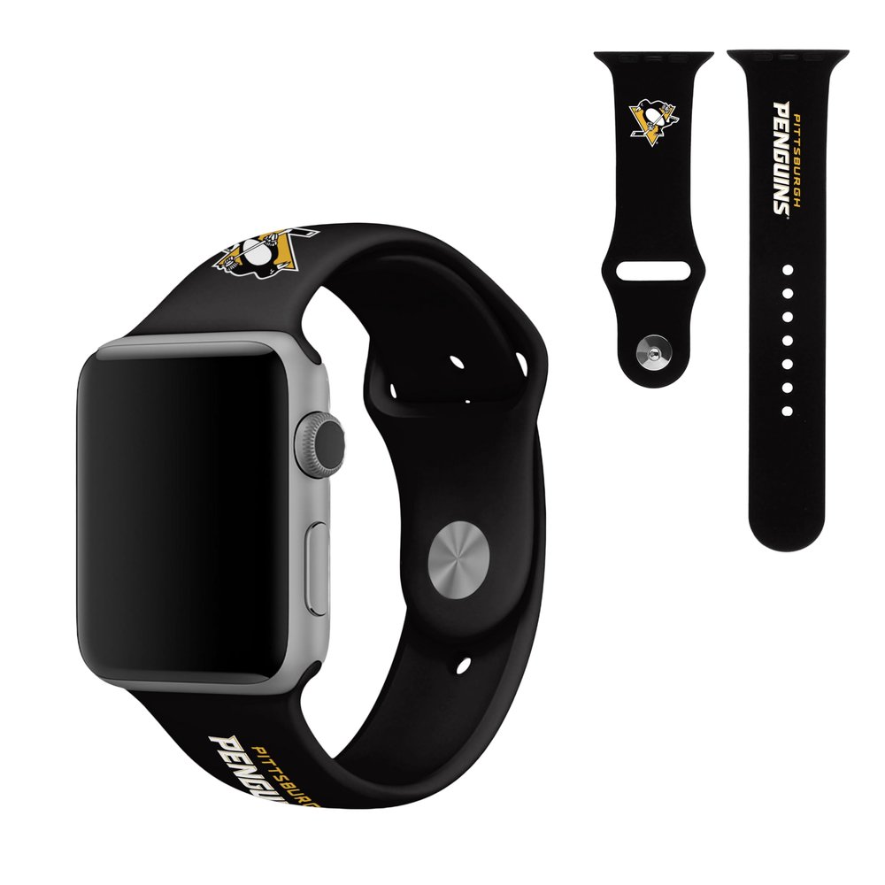 SOAR NHL Silicone Watch Band 38mm, Pittsburgh Penguins