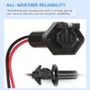 Trolling Motor Plug,Trolling Motor Plug and Receptacle 12v for Minn Kota,Waterproof Trolling Motor Quick Connect,Heavy-Duty Male and Female Trolling Motor Connector view 2