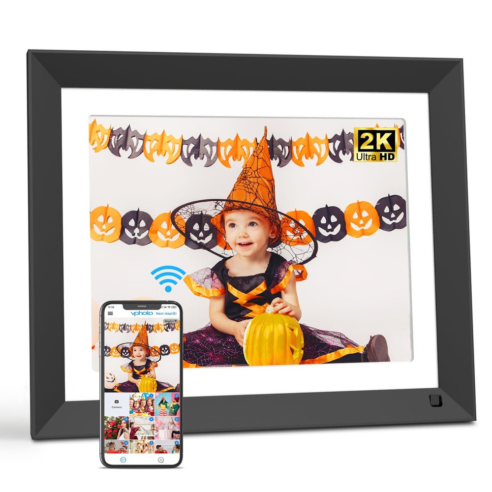11-inch Wi-Fi Digital Photo Frame - FULLJA Smart Digital Picture Frame, 16GB, Full Function, Motion Sensor, Sharing Photos and Videos via App or Email Instantly, Unlimited Cloud Storage, Gift for Mom